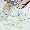 600Pcs 6 Colors Transparent Acrylic Linking Rings TACR-CJ0001-35-6
