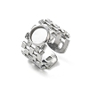 304 Stainless Steel Cuff Ring Components SA-CBA37BC-17A-P-1