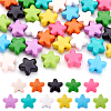  44Pcs 11 Colors Spray Painted Alloy Beads FIND-TA0003-02-2