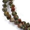 Natural Unakite Beads Strands G-A257-A16-01-4