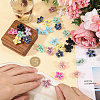 40Pcs 10 Colors Velvet with Resin Rhinestone Cabochons FIND-CA0011-27-3