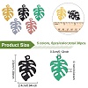 BENECREAT 30Pcs 5 Colors Spray Painted Alloy Pendants FIND-BC0003-26-2