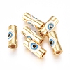 Brass Enamel Beads KK-L189-20G-1