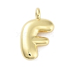 Rack Plating Brass Balloon Letter Pendants KK-C050-01G-F-1