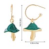 Enamel Mushroom Dangle Stud Earrings JE987B-7