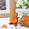 1 Set Guitar Shaped Wood Guitar Pick Box Holder Collector with Magnetic Clasps CON-CA0001-026-5