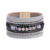 Bohemian Style PU Leather Multi-strand Bracelets for Women Girl WGB5DF7-02-1