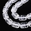 Transparent Crackle Glass Beads Strands GLAA-NH0001-04-A02-4