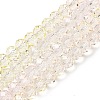 Transparent Painted Glass Beads Strands DGLA-A034-T6mm-A25-2