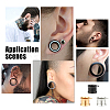 Unicraftale 6Pcs 3 Colors 316 Stainless Steel Ear Tunnels Plugs Gauges STAS-UN0034-11D-7