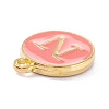 Golden Plated Alloy Enamel Charms X-ENAM-Q437-11N-2