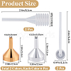 12Pcs Aluminum Funnel Hopper AJEW-GF0010-32-2