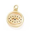 Brass Micro Pave Cubic Zirconia Pendants KK-C012-20G-2
