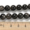 Natural Silver Obsidian Beads Strands X-G-S150-20A-8mm-5