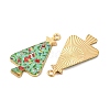 Christmas Theme Rack Plating Alloy Pendants FIND-M020-02B-G-2