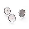 Tarnish Resistant 304 Stainless Steel Stud Earring Settings STAS-L182-16-2