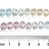 Transparent Painted Glass Beads Strands X1-DGLA-A034-T8mm-A15-3