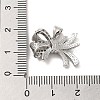 Brass Micro Pave Clear Cubic Zirconia Pendants FIND-Z041-01P-3