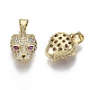 Brass Micro Pave Cubic Zirconia Charms ZIRC-R109-044G-NF-1