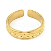 304 Stainless Steel Open Cuff Ring for Women RJEW-S406-01G-01-2