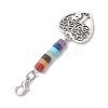 Alloy Tree of Life Pendant Decorations HJEW-JM02062-03-4