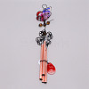 Iron 3D Butterfly Wind Chime Pendant Decorations HJEW-TAC0008-07A-3
