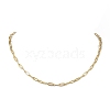 304 Stainless Steel Paperclip Chains Necklaces for Women NJEW-JN04744-1