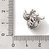 Brass Micro Pave Cubic Zirconia Pendants KK-C072-32P-3