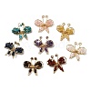 Butterfly Natural Mixed Gemstone Brooch G-A278-02G-1