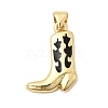 Brass Enamel Pendants KK-H267-117G-01-1