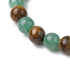 Natural Mixed Gemstone Mixed Gemstone Beads Thread Stretch Bracelets for Women BJEW-JB11253-4