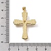 Brass Micro Pave Clear Cubic Zirconia Pendants CU-CBA9883-05E-G-3