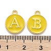 Initial Letter A~Z Alphabet Enamel Charms ENAM-Q437-09-3