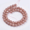 Natural Sunstone Beads Strands X-G-J157-8mm-07-2