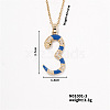 Trendy Snake Pendant Necklace MU5587-3-1