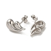 Anti-Tarnish 925 Sterling Silver Stud Earrings for Women EJEW-E307-12P-2