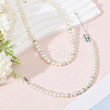 2Pcs 2 Style Glass Pearl Beaded Bracelets & Kid Bracelets SJEW-FH00001-3