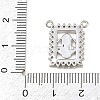 Brass Micro Pave Clear Cubic Zirconia Pendants KK-CBA6A75-48D-P-3