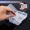 8 Grids Transparent Acrylic Bead Organizer Containers CON-WH0087-32-3