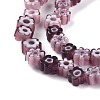 Handmade Millefiori Glass Bead Strands LAMP-J035-4mm-10-2