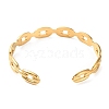 304 Stainless Steel Hollow Oval Cuff Bangles BJEW-F457-28G-2