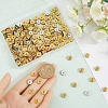 200Pcs 10 Colors Brass Rhinestone Spacer Beads RB-SP001-08B-3