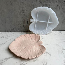 DIY Monstera Leaf Dish Tray Silicone Molds DIY-P070-G03