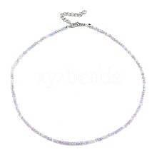 Bling Glass Beaded Necklace for Women NJEW-PH01492-04