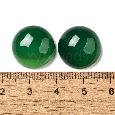 Natural Green Onyx Agate Cabochons G-E492-B-16-1