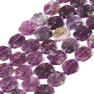 Natural Lepidolite Beads Strands G-L095-A01-01A-1