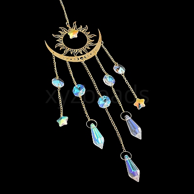 Brass Big Pendant Decorations LS-HJEW-M005-04C-G-1