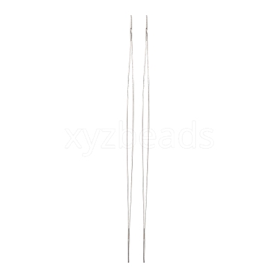 Iron Big Eye Beading Needles TOOL-R095-01-1