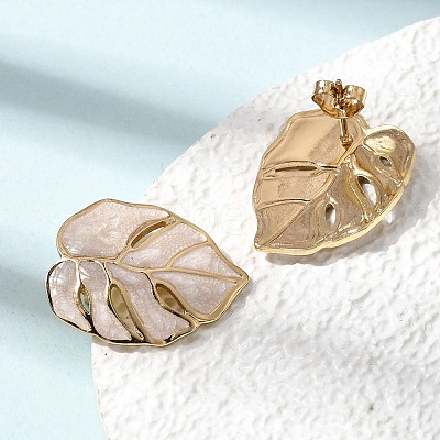 Brass Stud Earrings for Women KK-CBA9D38-05G-1