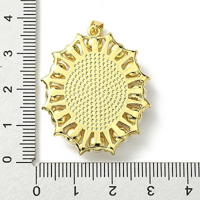 Eco-Friendly Brass Pendants KK-A204-02C-02G-1